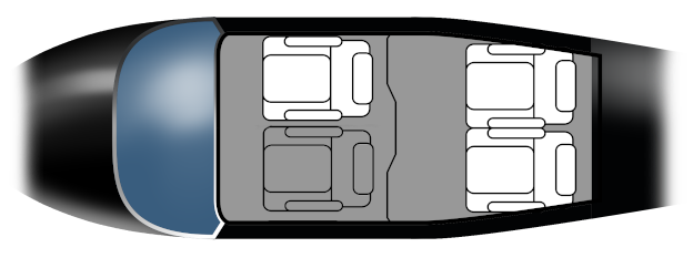PA-28R-200 cabin seat map